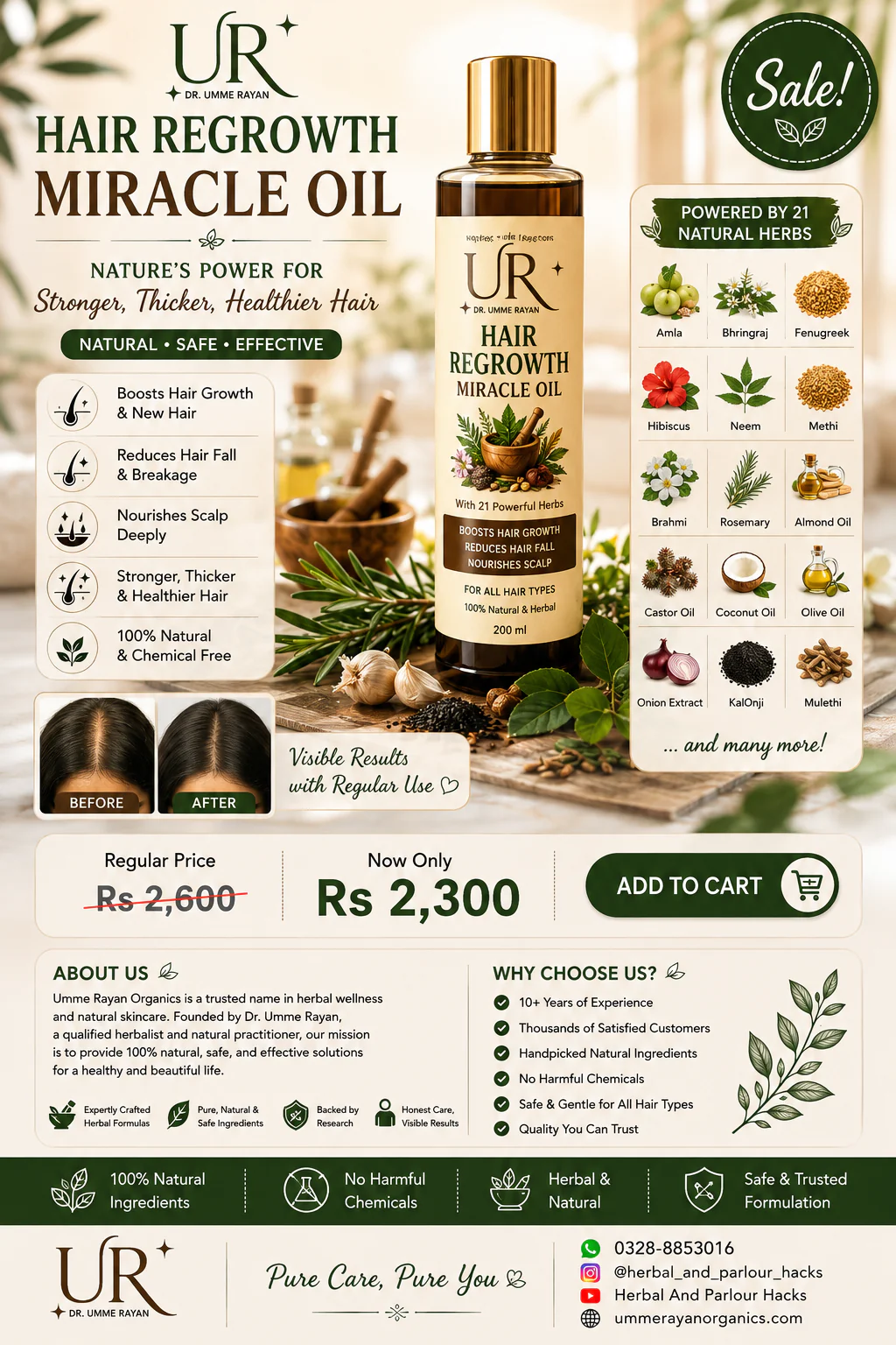 Hair Regrowth Miracle Oil